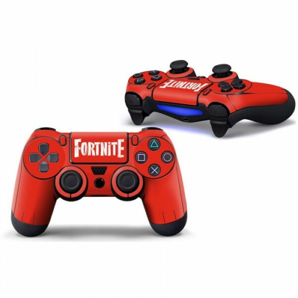 STICKERS MANETTE PS4 FORTNITE ROUGE